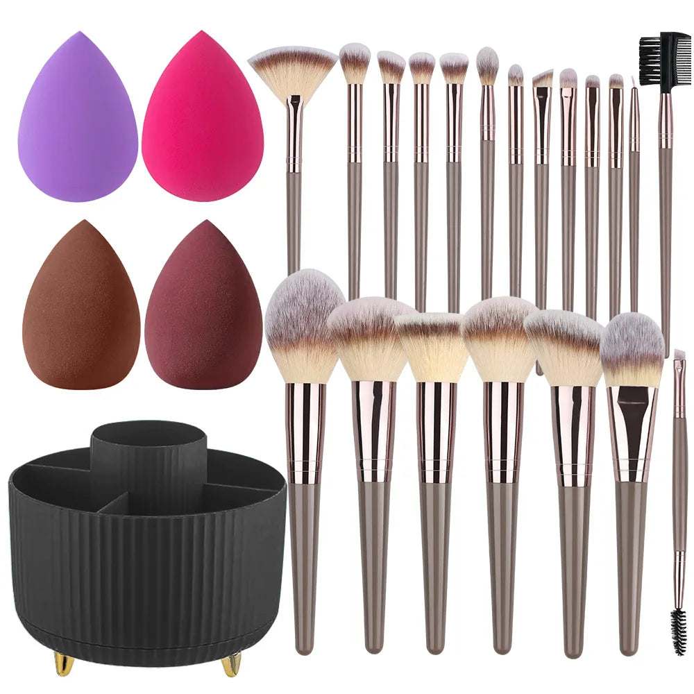 NEW 1-20PCS Makeup Brushes Set Foundation Blush Powder Concealers Eyeshadow Soft And Fluffy Female Cosmetic Beauty Tools storage
