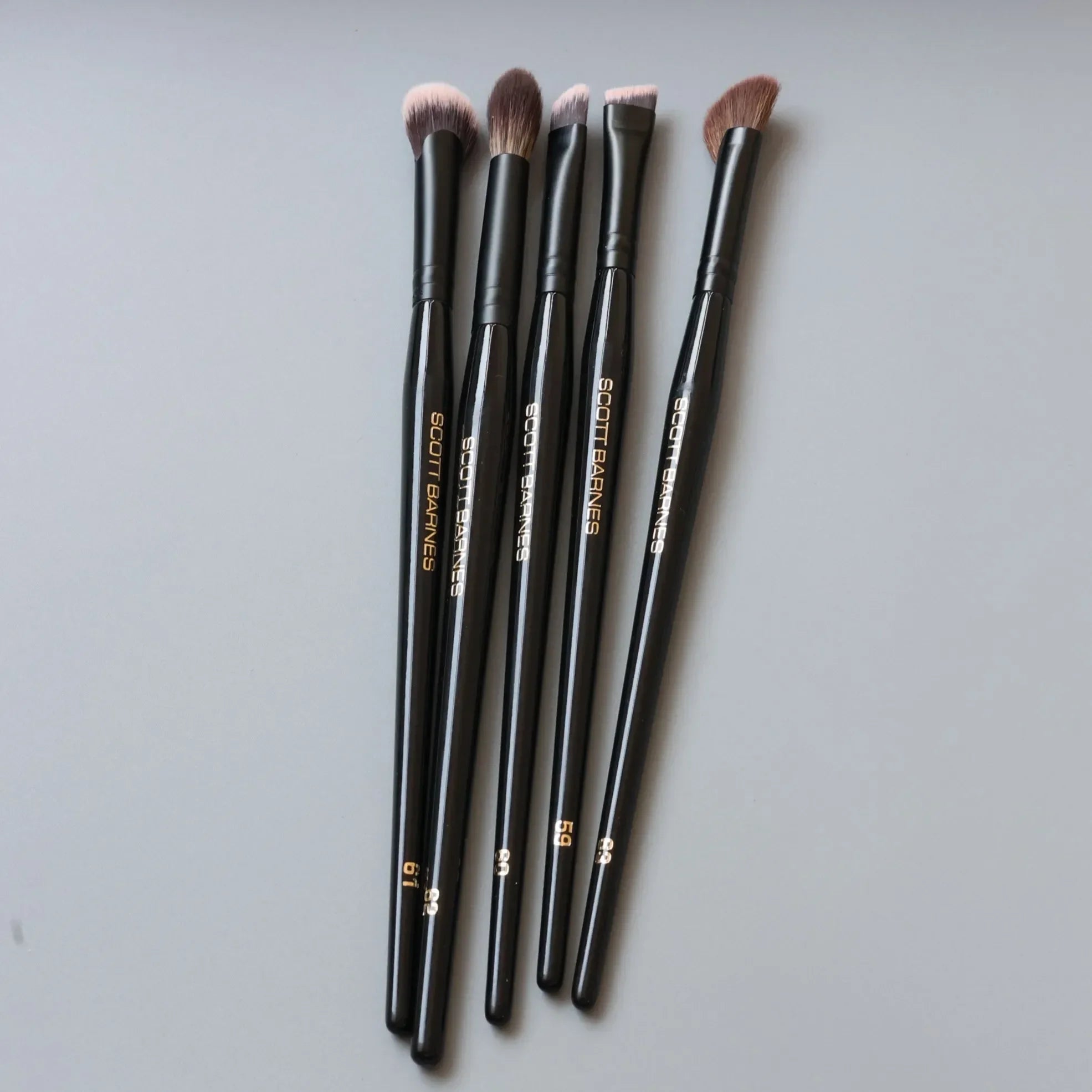 Luxury Black Makeup Brushes Set from SCOTT Super-soft Synthetic Hair Face Powder Blush Eye Shadow Blending Cosmetic Brush Tools