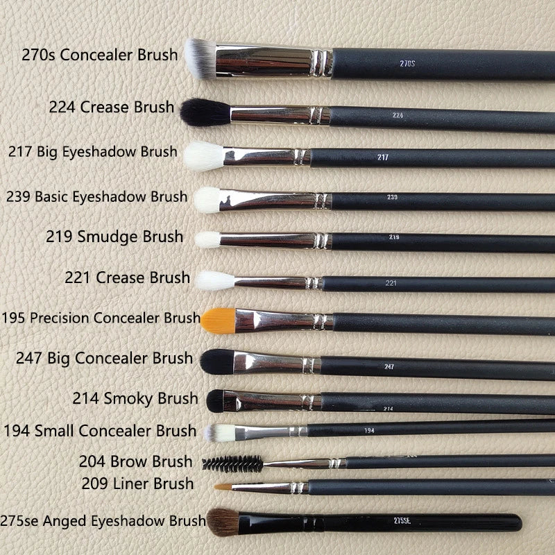 M series Makeup Brushes set Foundation Blush Eyeshadow Eye Make Up Brush Crease Smudge Concealer Cosmetic tool Professional