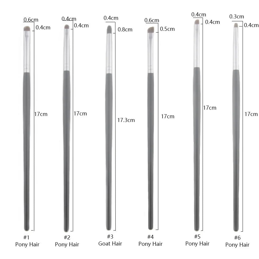 1pc Detail small Eyeshadow Make up brush Pony hair Precision Eye shadow Makeup brushes Tapered Smudge cosmetic tools