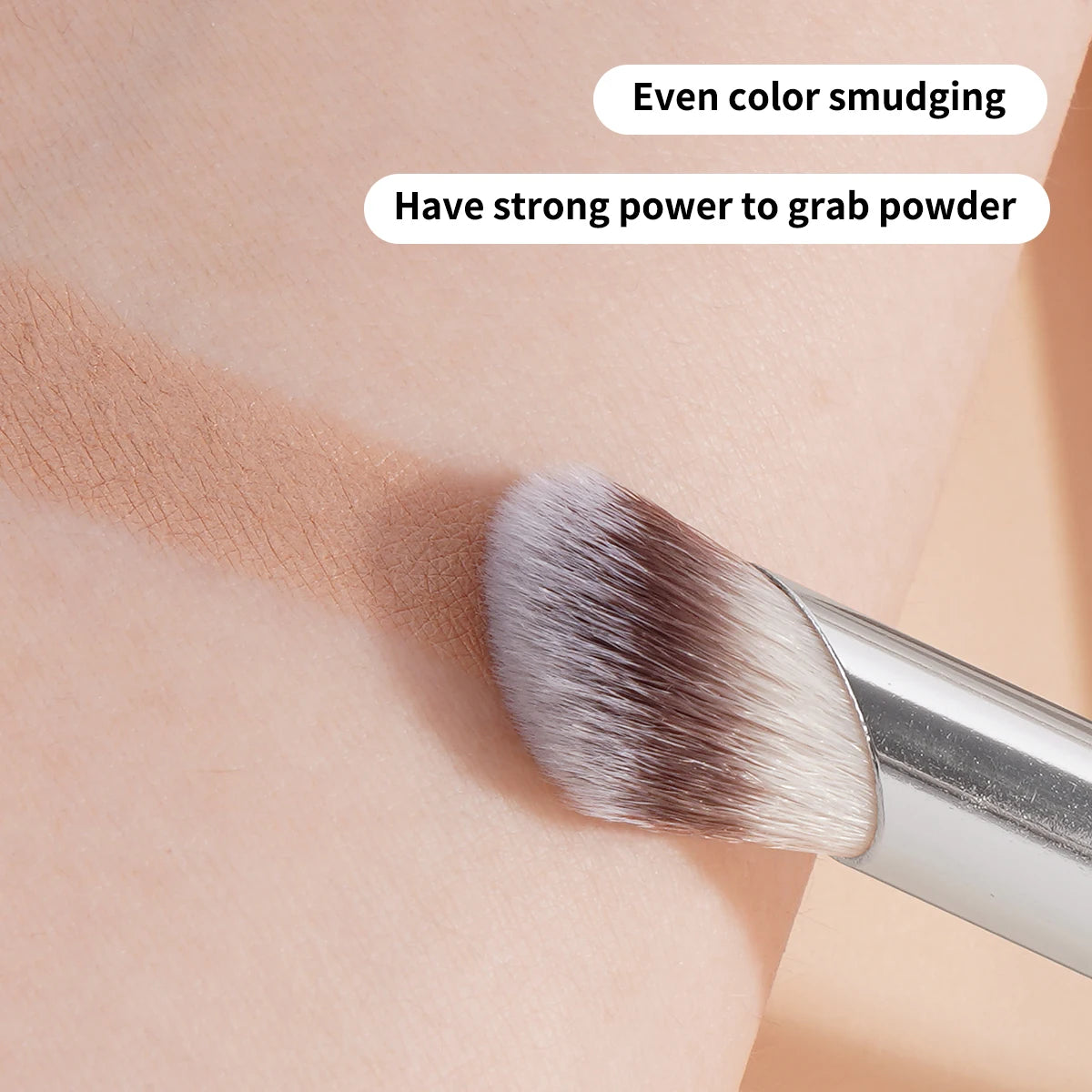 3Pcs Angled Foundation Brush Concealer Brush Under Eye Nose Contour Brush Kabuki Makeup Brush for Beauty Makeup Liquid Cream