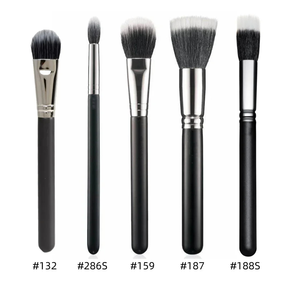 Duo Fibre Face Brush 187 188 Multi-Purpose lightweight Powder Foundation Blush Highlighter Beauty Makeup Brushes Tool 132 159