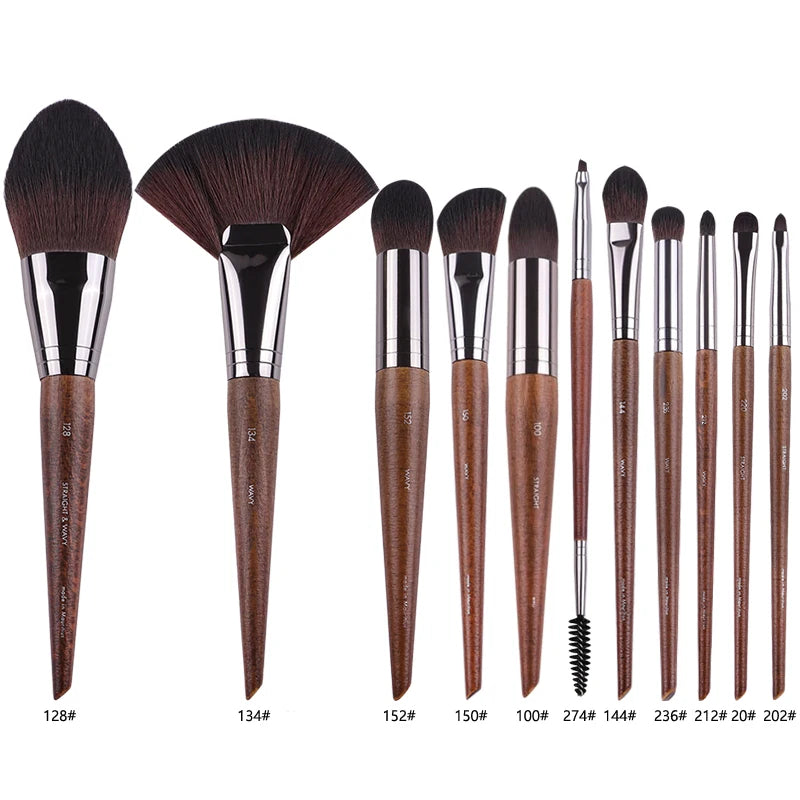 2pc/35pcs MF Natural wood Soft Makeup Brushes Powder Foundation Concealer Make Up Brush Blush Synthetic hair Shadow tools