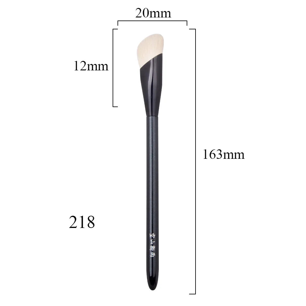 218 Professional Handmade Makeup Brushes Soft Saikoho Goat Hair Angled Concealer Brush Cosmetic Tools Make Up Brush