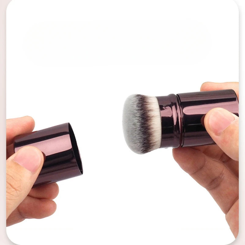 1pcs Retractable Blush Brush Foundation Brush Soft Fluffy Powder Contour Makeup Brushes Portable Makeup Tools