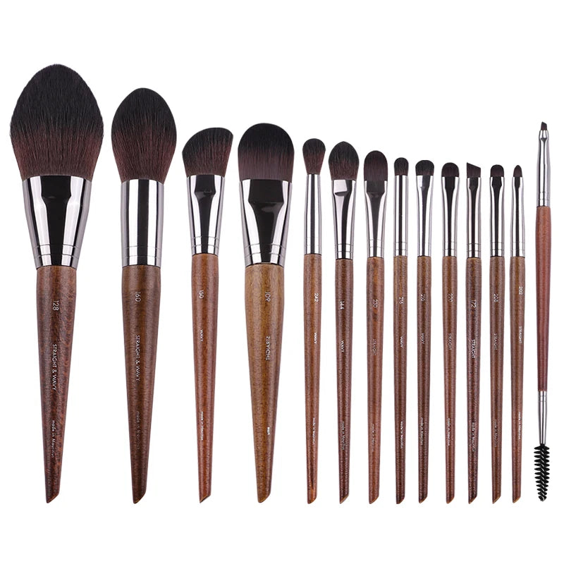 2pc/35pcs MF Natural wood Soft Makeup Brushes Powder Foundation Concealer Make Up Brush Blush Synthetic hair Shadow tools