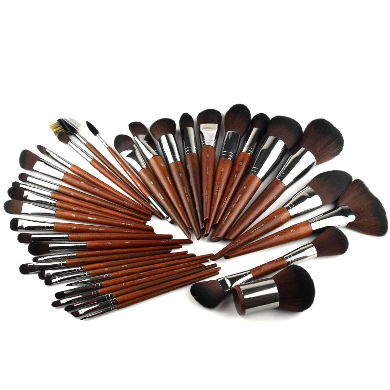 2pc/35pcs MF Natural wood Soft Makeup Brushes Powder Foundation Concealer Make Up Brush Blush Synthetic hair Shadow tools