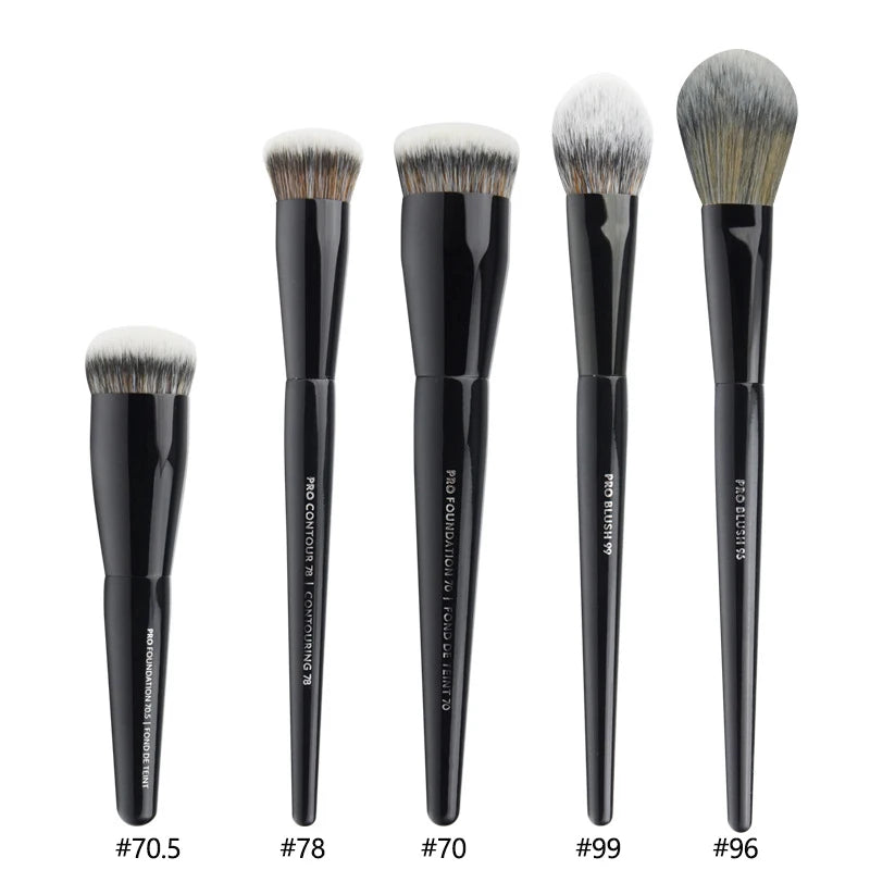 5/16/26pcs/set Black Powder Makeup Brushes Angled Sculpting Foundation Face essential cosmetic tools Eyeshadow Eye Make Up Brush