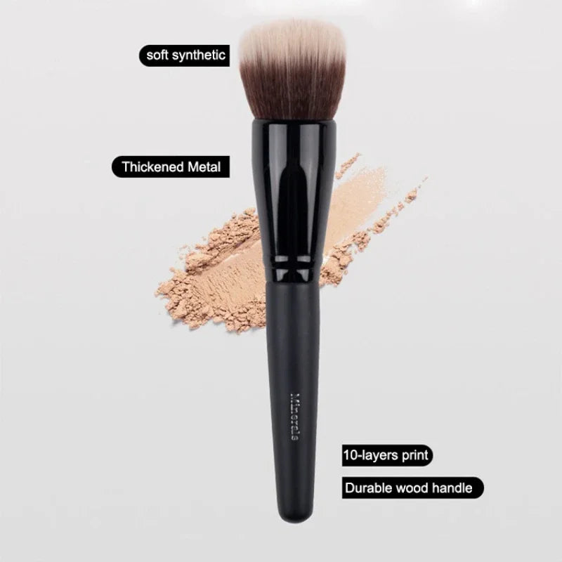 The Smooth Face Foundation Brush Duo Fiber Makeup Brush Liquid Cream Blending Tool