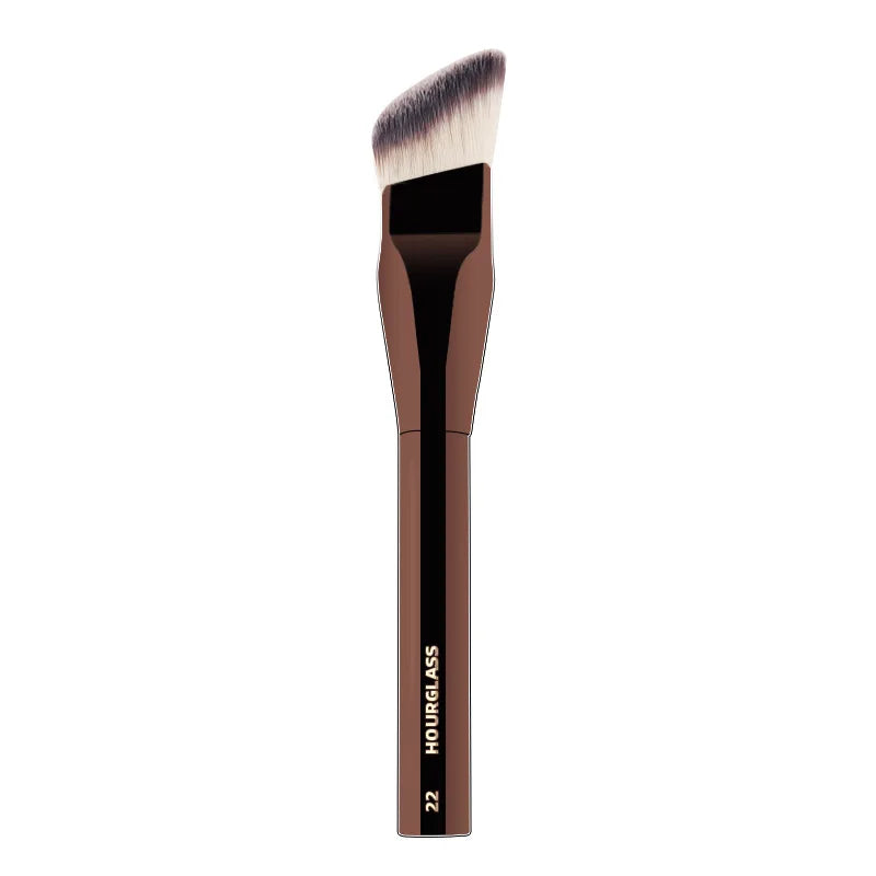 1pc #22 Smooth Edge All Over Foundation Makeup Brush Wedge Liquid Foundation Make Up Brush Face Base Metal Handle with box