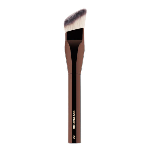 1pc #22 Smooth Edge All Over Foundation Makeup Brush Wedge Liquid Foundation Make Up Brush Face Base Metal Handle with box