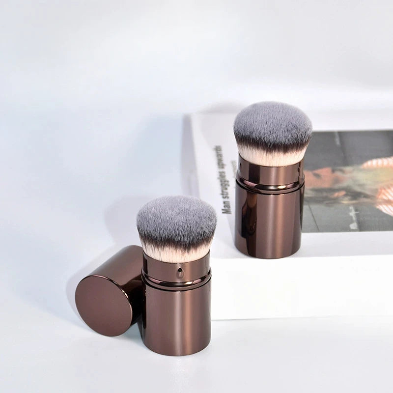 1pcs Retractable Blush Brush Foundation Brush Soft Fluffy Powder Contour Makeup Brushes Portable Makeup Tools