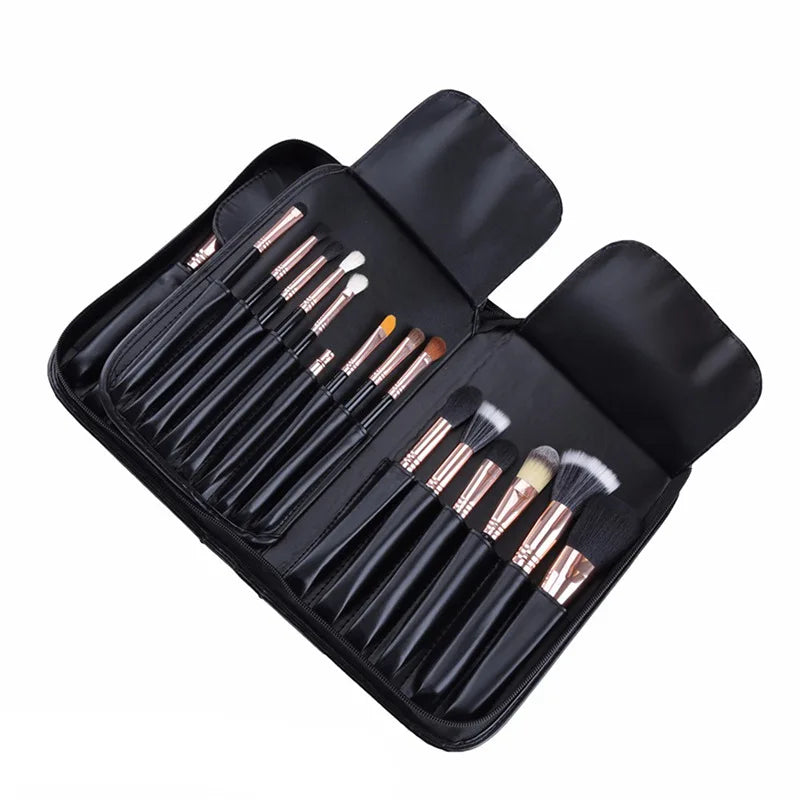 Zipper Cosmetic Makeup Bag Travel Toiletry Brush Wash Case Big Capicity Beauty Container Pouch Storage Organizer Waterproof